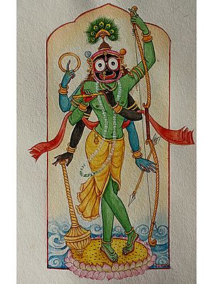 Purushottam | Watercolor On Paper | By Yubraj