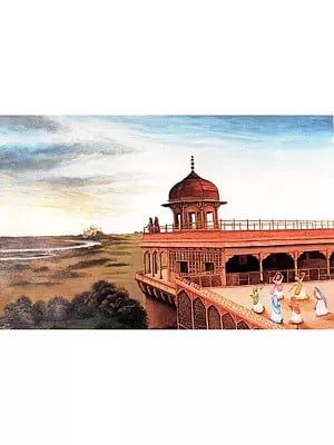 The Taj Mahal | Acrylic On Paper | By Jolly Agarwal
