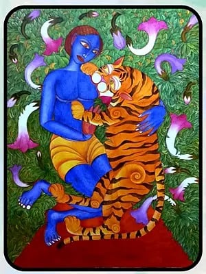 Tiger Brave Hunter | Acrylic On Canvas | By Pramod Neelakandan