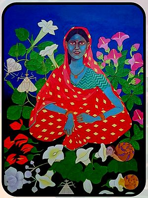 Single Woman | Acrylic On Canvas | By Pramod Neelakandan