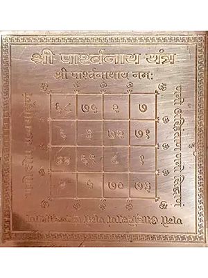 3" Copper Parshvanath Yantra For Vastu