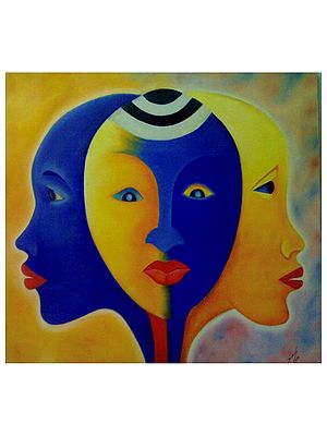Similar Faces | Oil On Canvas | By Dinesh Kumar