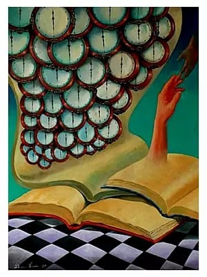 I Learn About Time | Acrylic On Canvas | By Dipa Talukder