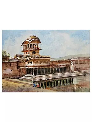 Tourist Destination - Shikarburj | Watercolor On Paper | By Anita Alvares Bhatia