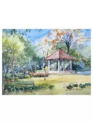 Resting Place | Watercolor On Paper | By Anita Alvares Bhatia
