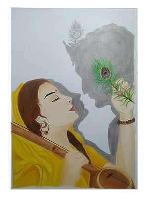 Shri Krishna Prem | Pencil Color | By Deepika