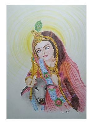 Radha Rani | Pencil Color | By Deepika