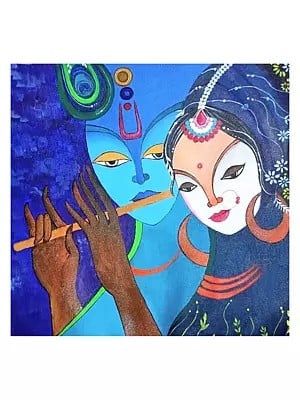 Radha Krishna | Acrylic on Canvas | By Swati Tripathi