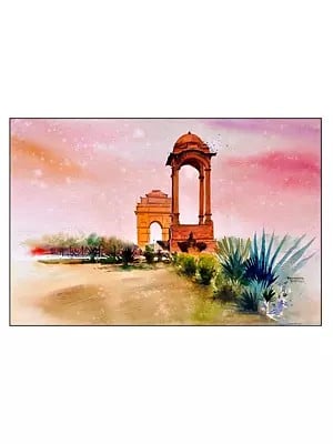 India Gate | Watercolor | By Prashant Honakhande