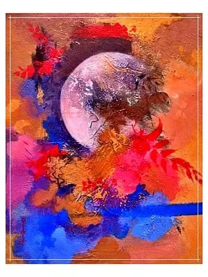 Hidden Moon | Acrylic On Canavs | By Prashant Honakhande