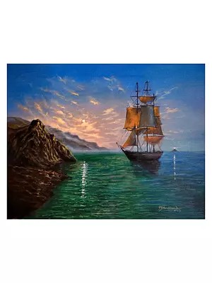 Pirate Ships | Acrylic On Canavs | By Prashant Honakhande