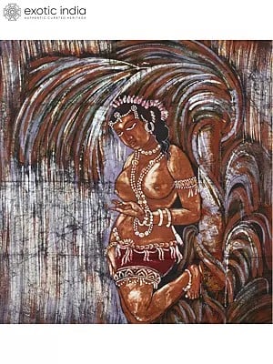 Ajanta Lady | Batik Painting