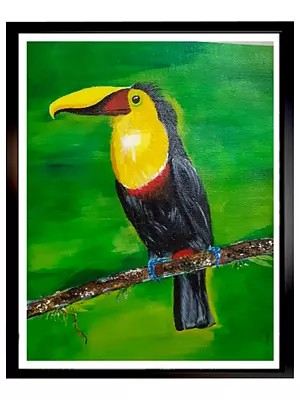 Toucan Tropical Bird | Acrylic on Canvas | By Jyoti Rathore | Without Frame