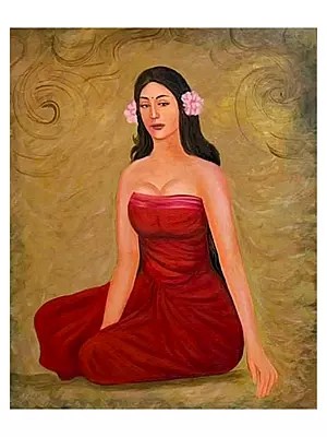 Lavanya - Alone Girl | Acrylic On Canvas | By Shreya Chichbankar