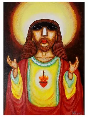 Christ Jesus | Acrylic On Paper | By Tuhin Rakshit