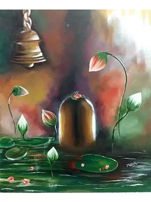 Lingam | Acrylic On Canvas | By Maliya Pandey