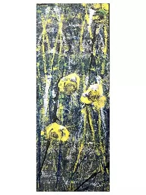 Blooming Flowers In Forest | Acrylic On Canvas | By Mohammad Yusuf