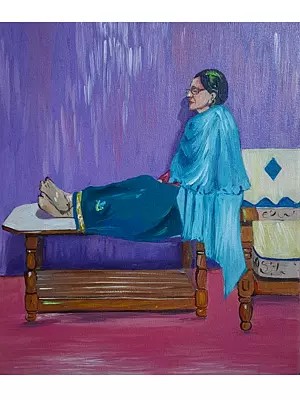 Grandmother | Acrylic On Canvas | By Nishtha Jain