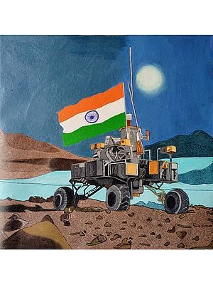 Chandrayaan-3 | Acrylic On Canvas | By Pravin Sharma