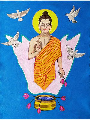 Lord Buddha | Acrylic On Canvas | By Pravin Sharma