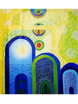Journey Behind The Gate | Acrylic On Canvas | By Rashmeet Kaur