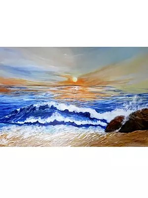 The Ocean Of Ecstasy | Acrylic On Canvas | By Rashmeet Kaur