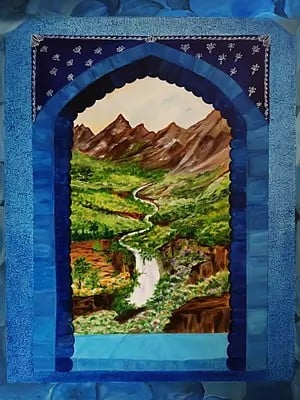 The Window View | Acrylic On Canvas | By Rashmeet Kaur
