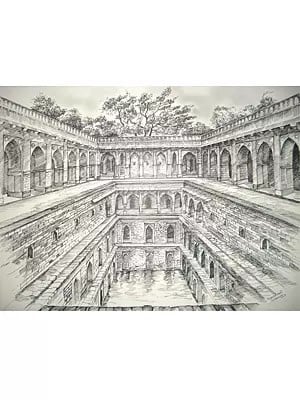 Rajon Ki Baoli | Pen On Paper | By Soumen Dutta