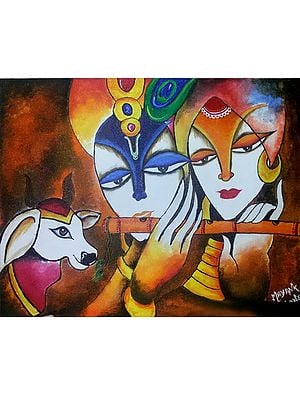 Krishna Murali | Acrylic On Canvas | By Mayank