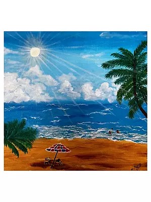 A Sunny Beach | Acrylic On Canvas | By Ruchi Gupta