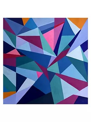 Geometrical Space | Acrylic on Canvas | By Ruchi Gupta