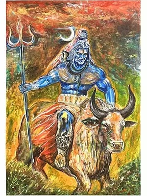 Lord Shivaye Painting | Acrylic on Canvas | By Chetan Gautam