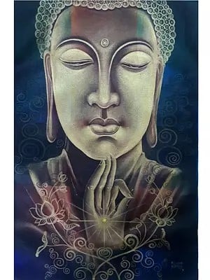 Meditative Buddha | Acrylic on Canvas | By Justin Raj N
