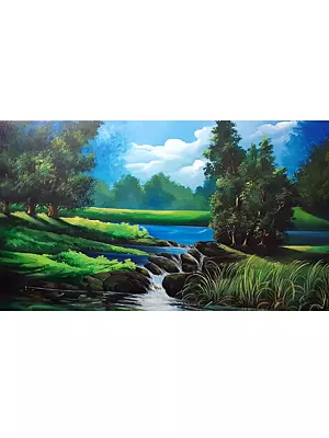 Beauty of Nature | Acrylic on Canvas | By Justin Raj N