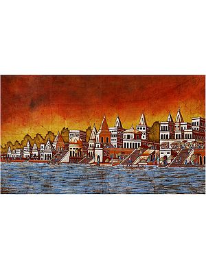 Banaras Ghat | Batik Painting