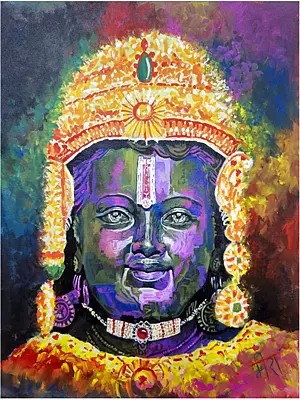 Shri Ram Lalla | Acrylic On Canvas | By Avinash Kumar