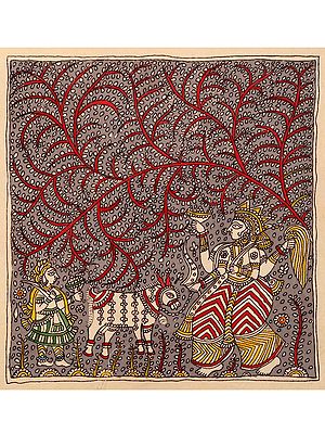 Worship Of Forest Goddess - Mata Ni Pachedi | Madarpat Cotton | By Dilip Chitara