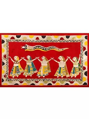 Group Of Sisters (Panch Bhene) - Mata Ni Pachedi | Madarpat Cotton | By Dilip Chitara