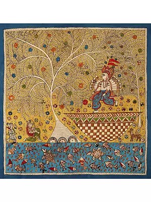 Tree Of Life Vahan Vati Mata - Mata Ni Pachedi | Madarpat Cotton | By Dilip Chitara