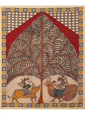 Goddess Meldi Maa And Bahuchara Mata - Mata Ni Pachedi | Madarpat Cotton | By Dilip Chitara
