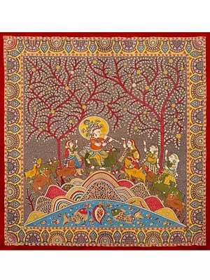 Leela Of Krishna - Mata Ni Pachedi | Madarpat Cotton | By Dilip Chitara