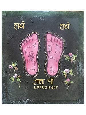 Lotus Foot (Radha Maa) | Acrylic  On Canvas | By Abinash Mohanty