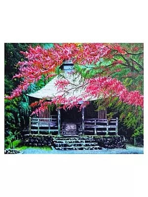 Cherry Blossom | Acrylic on Canvas | By Runa Bandyopadhyay
