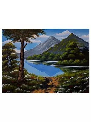 Beautiful Natural Landscape | Oil On Canvas | By Arushi Tripathi
