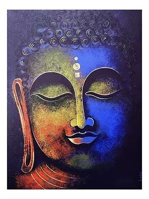 Simling Buddha | Acrylic On Canvas | By Shankar