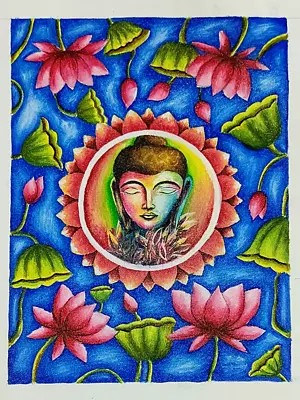 Buddha | Acrylic On Canvas | By Suhita Banerjee