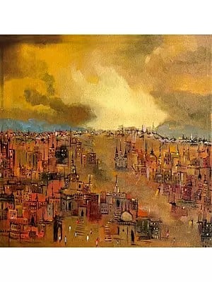 Sunshine In The City | Acrylic On Canvas | By K B Shikhare