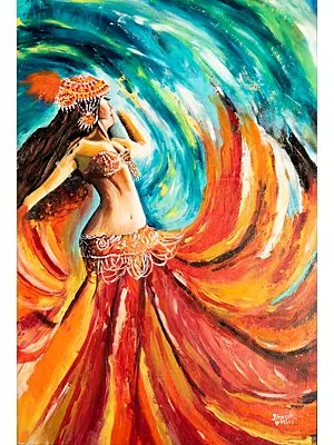 Belly Dancer | Acrylic On Canvas | By Bharati Darshan Bhat