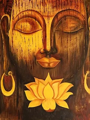 Calm Buddha |  Oil On Canvas | By Bharati Darshan Bhat