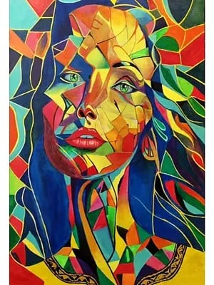 Many Colors Of Face | Acrylic On Canvas | By Inderjeet